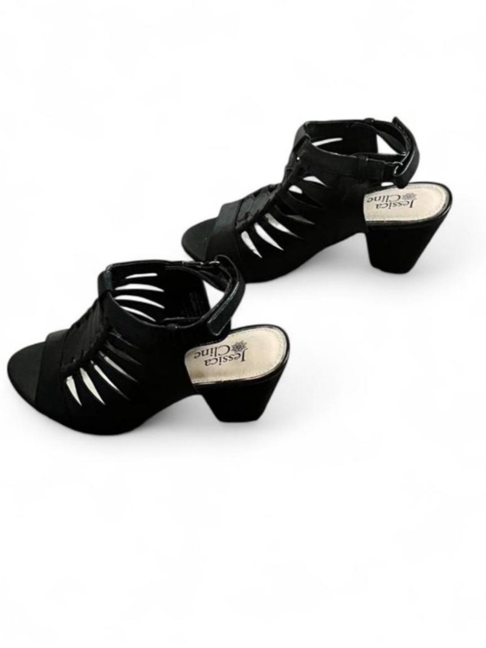 Jessica Cline block heel sandals